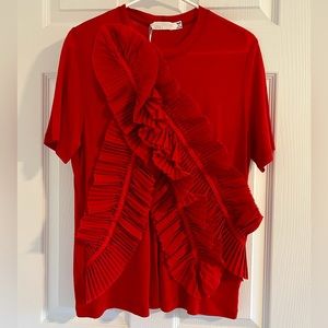 UNTTLD, Short Sleeve Red Top in Size 6 Color Red